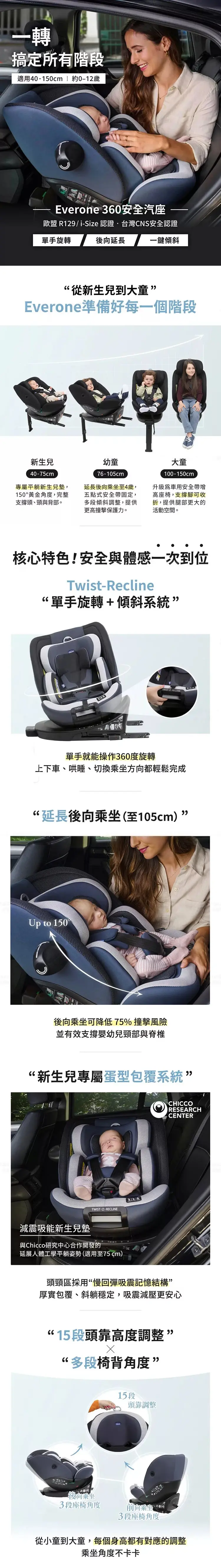 Chicco Everone I-Size 汽車安全座椅