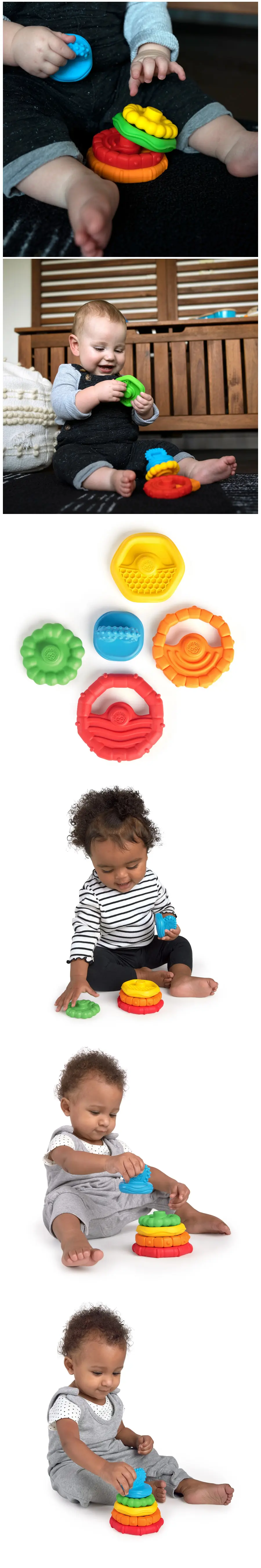 Baby Einstein 多重質感堆疊及牙膠玩具
