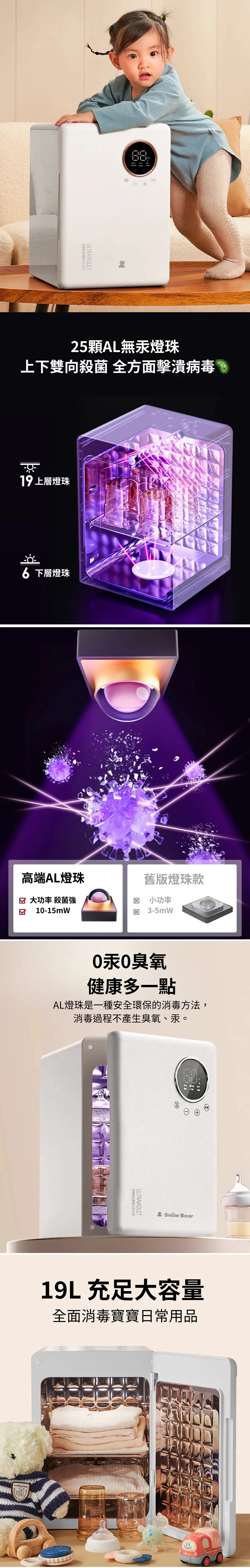 Snow Bear Mini 25 UVC消毒烘乾柜