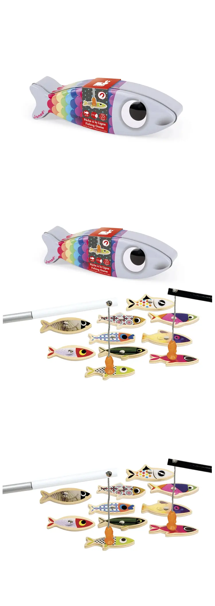 Janod 沙丁鱼钓鱼游戏玩具