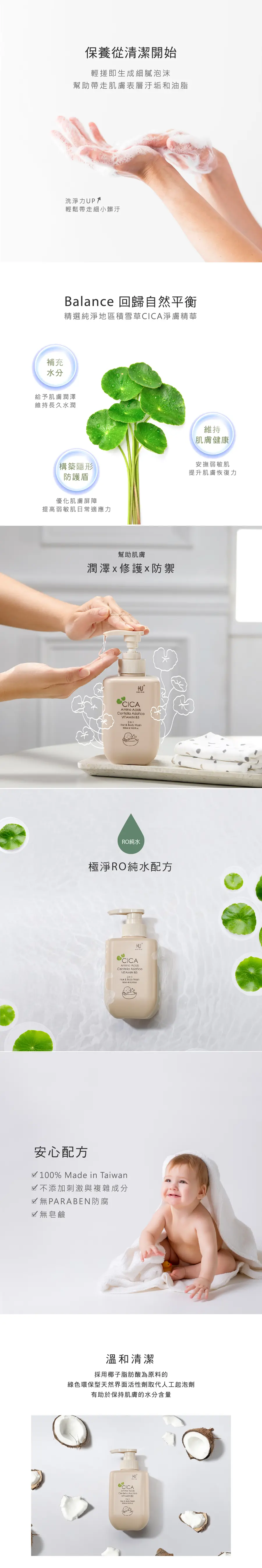 KuKu Duck 舒敏積雪草寶寶洗髮沐浴乳