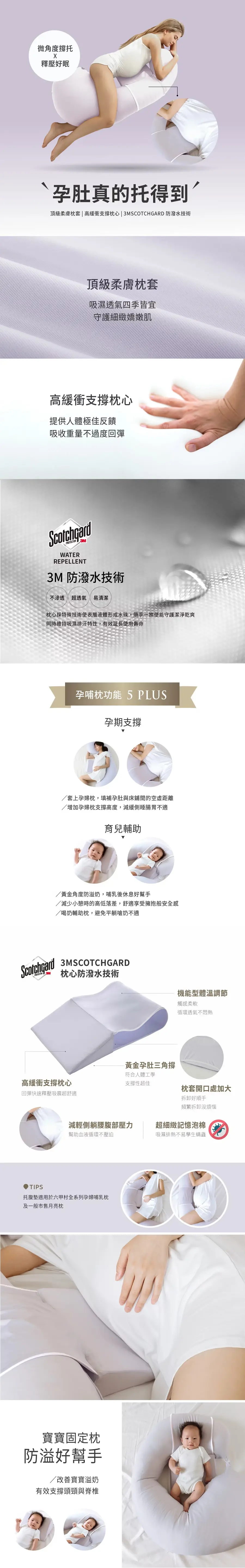六甲村 孕哺枕專用托腹墊