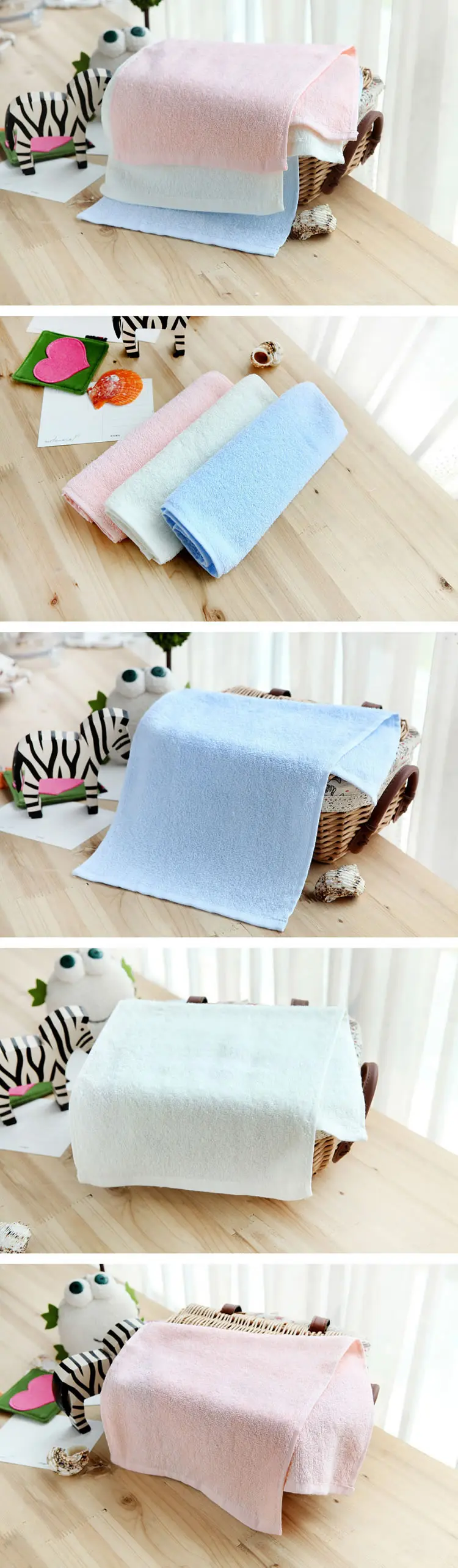 Minimoto 柔軟嬰兒毛巾3條裝-50x25cm