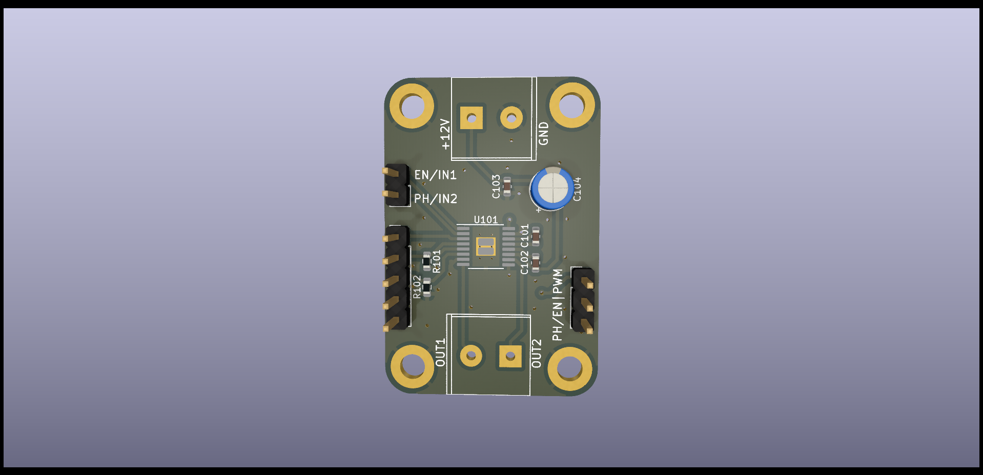 DRV8874-breakout board, from the project README