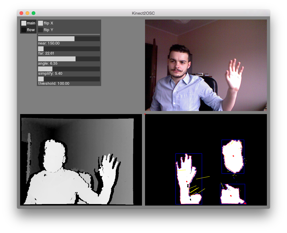 Kinect2OSC screenshot