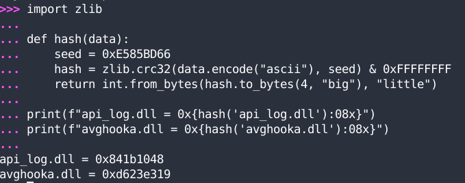 ModuleBlacklistHashing