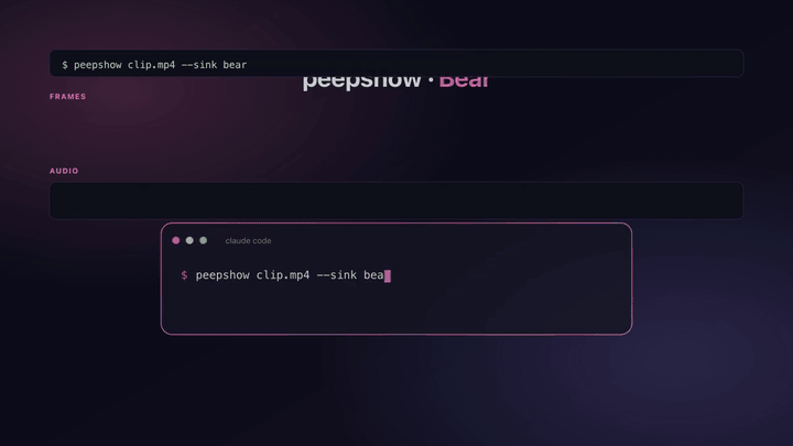 peepshow → Bear demo