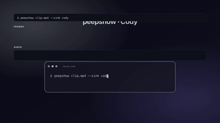 peepshow → cody demo