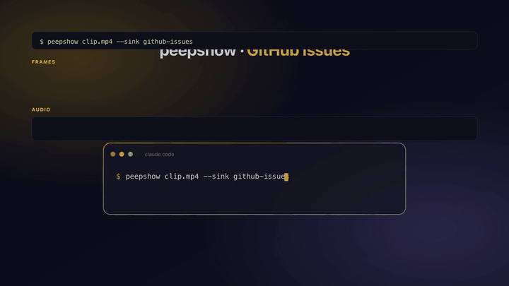 peepshow → github-issues demo