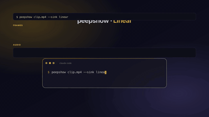 peepshow → linear demo