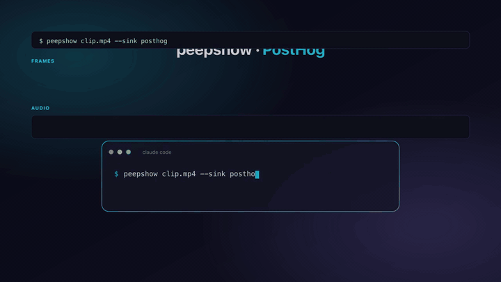 peepshow → posthog demo