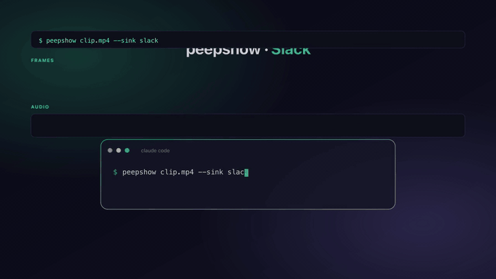 peepshow → slack demo