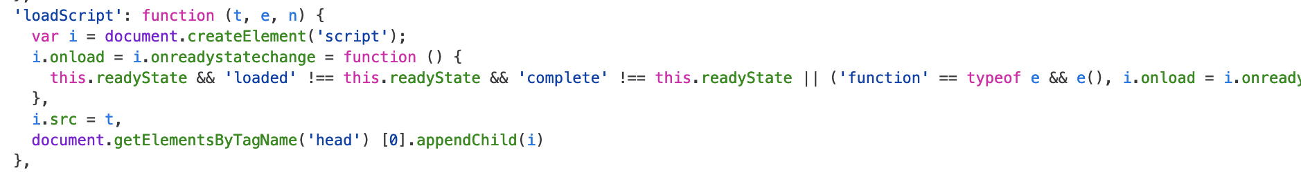 loadScript 源码