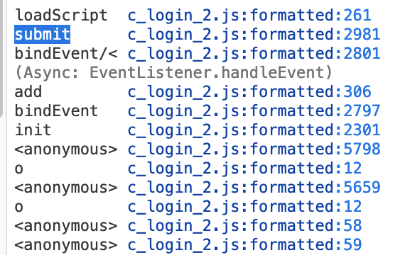 登陆请求的 stacktrace