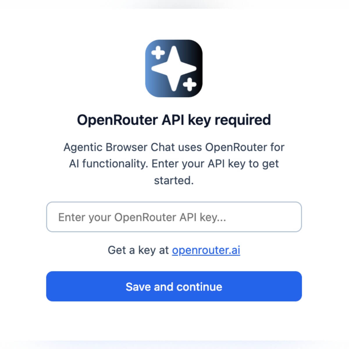 Connect AI key