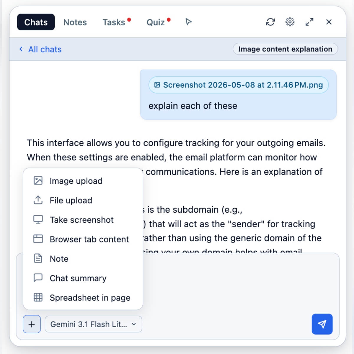Upload any file