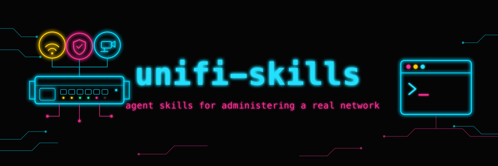 unifi-skills: agent skills for administering a real UniFi network