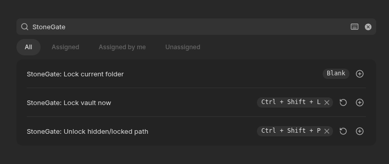 Hotkeys settings