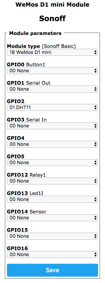 WeMos DHT11 on GPIO2