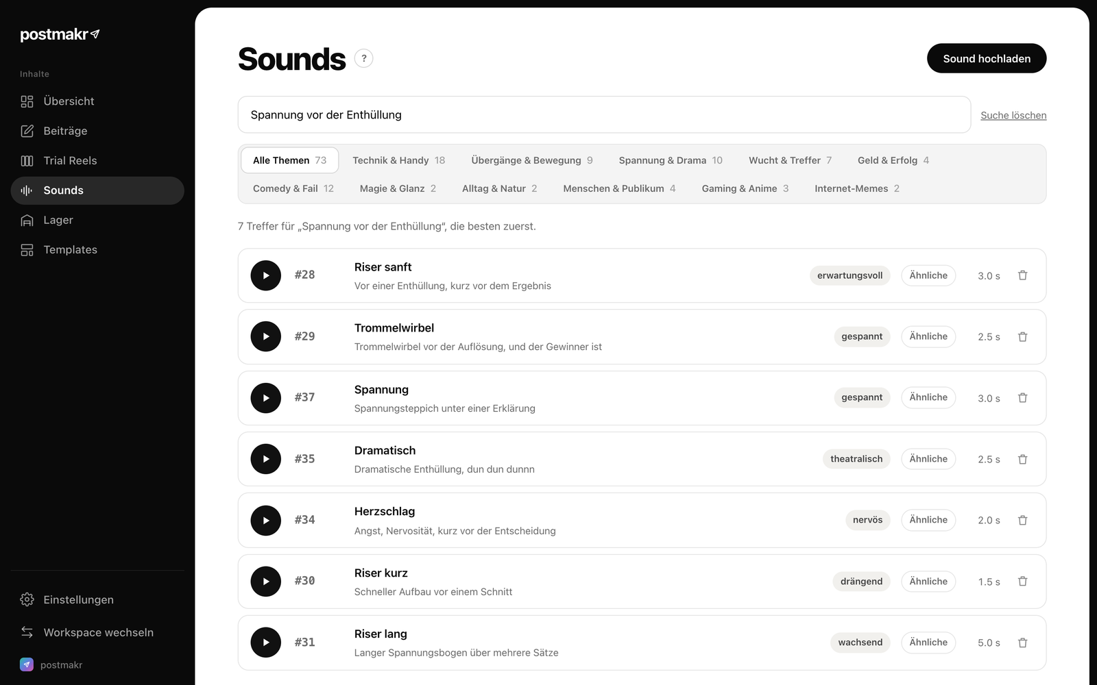 Sound-Suche