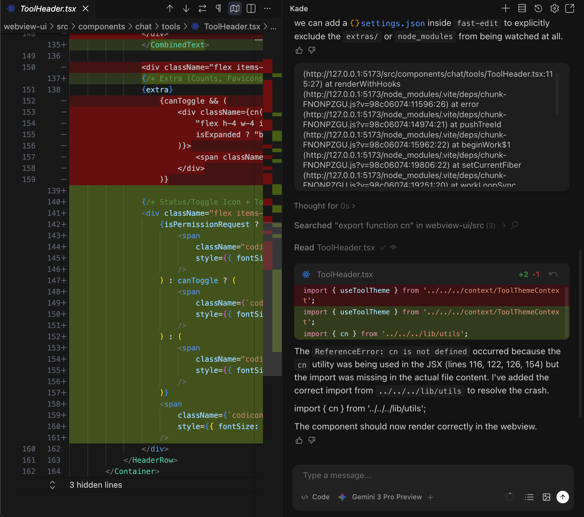 Kade AI Interface Preview