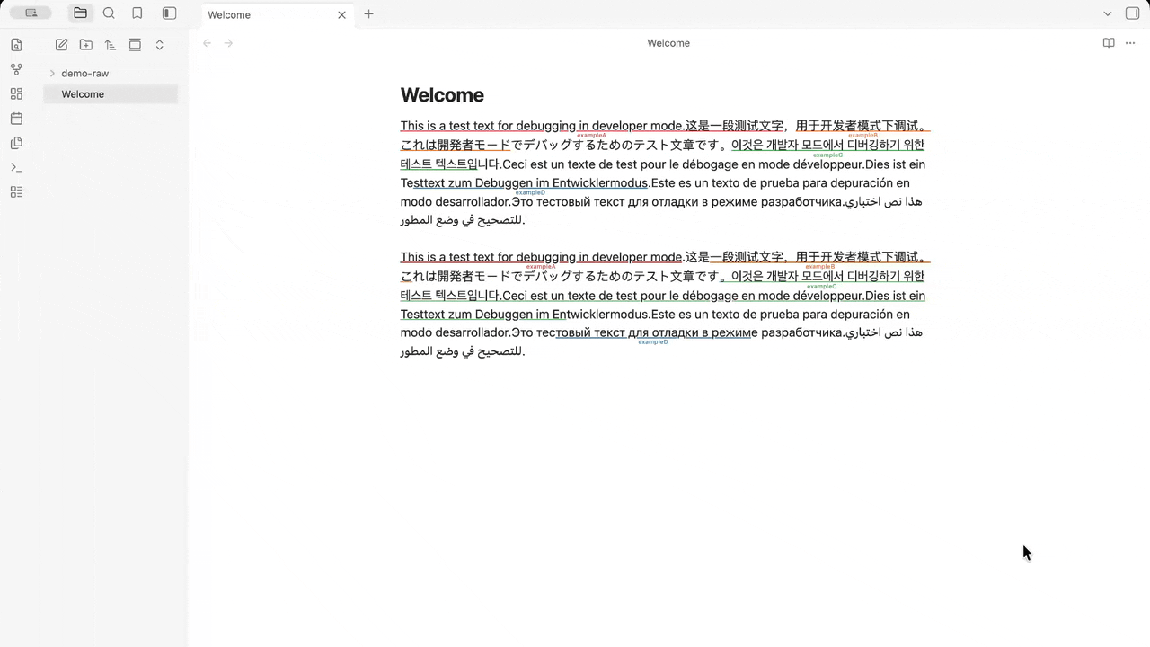 Styling a text group: annotate size, position and spacing