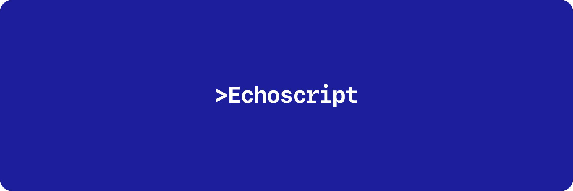 Echoscript Title Image