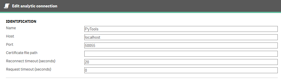 QSE Analytics Connection