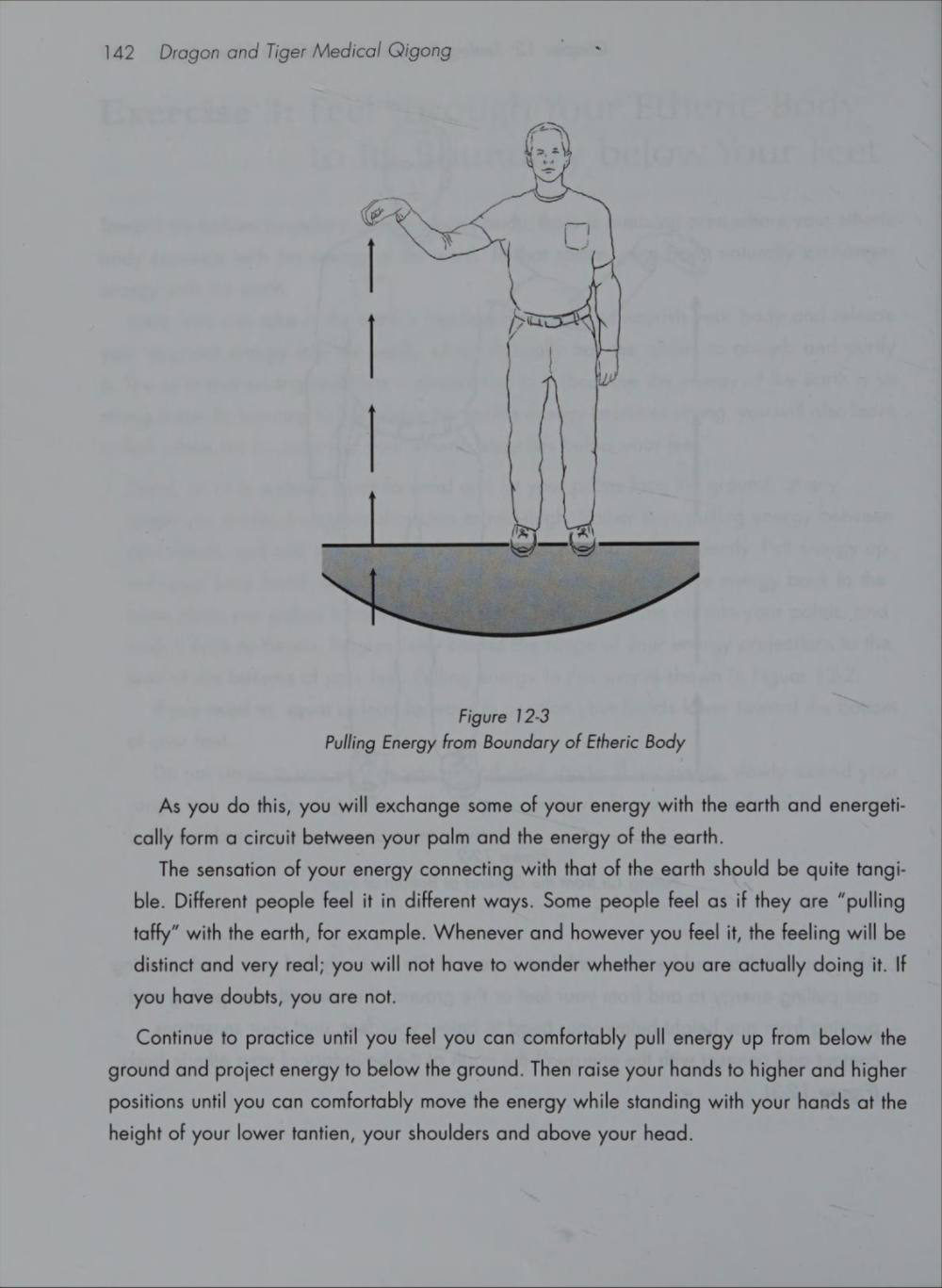 Hình 12-3 — Kéo năng lượng từ ranh giới của thân thể etheric