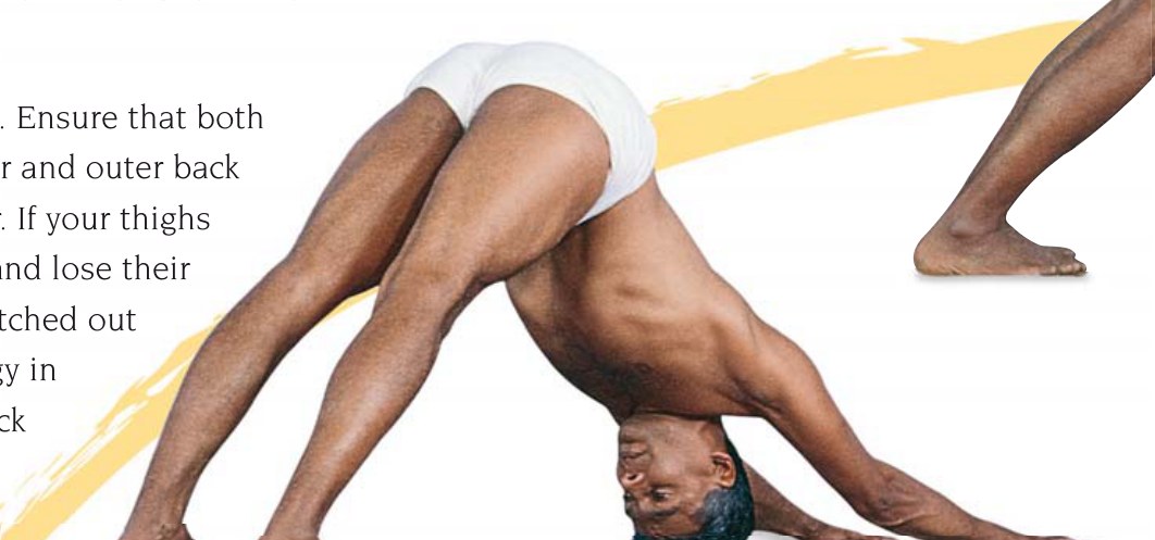 Adhomukha Svanasana — tựa trên phía trước đỉnh đầu