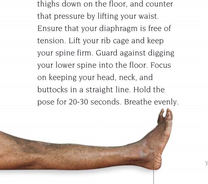 Dandasana — chi tiết tư thế