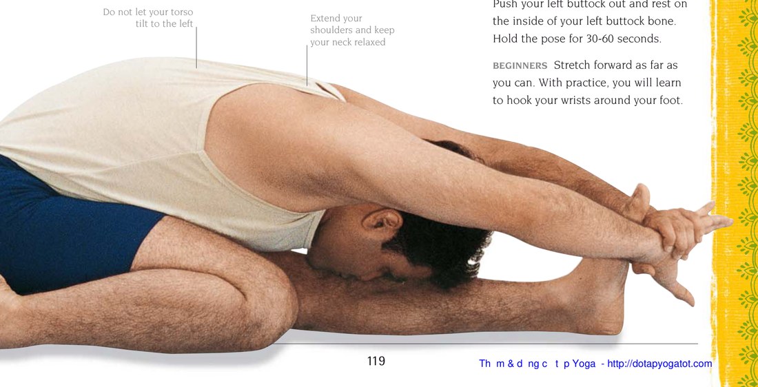 Trianga Mukhaikapada Paschimottanasana — các bước