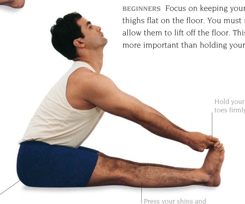Paschimottanasana — các bước