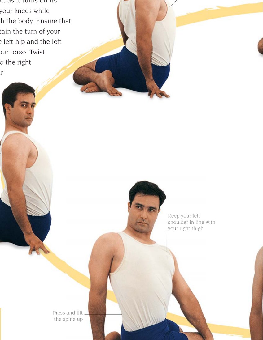 Bharadvajasana — bước hai