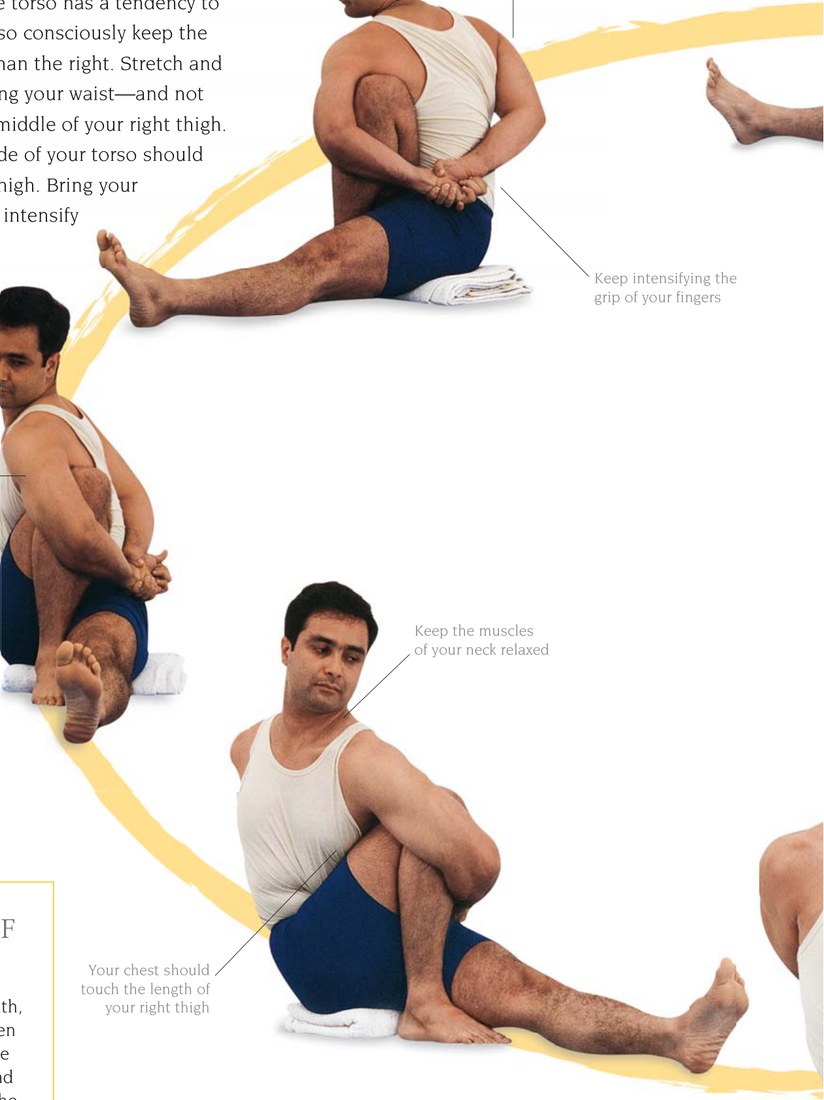 Bharadvajasana — công việc nâng cao