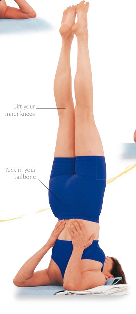 Salamba Sirsasana — chi tiết thân mình