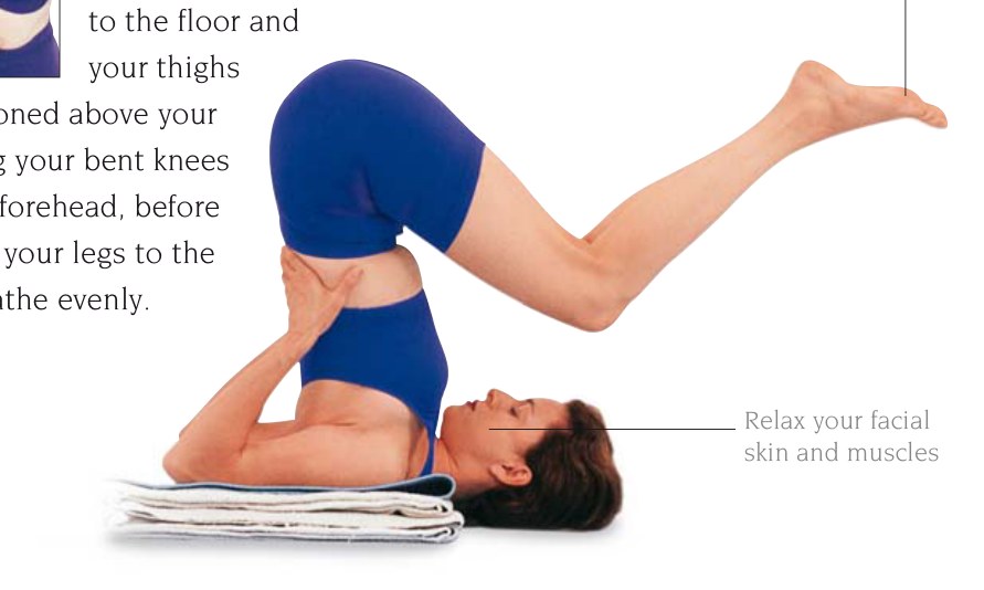 Salamba Sarvangasana — chuẩn bị