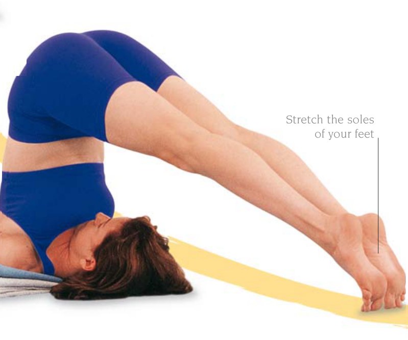 Halasana — góc nghiêng