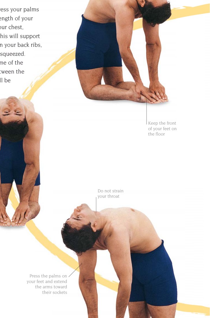 Urdhva Dhanurasana — giữ hai cổ tay vững chắc