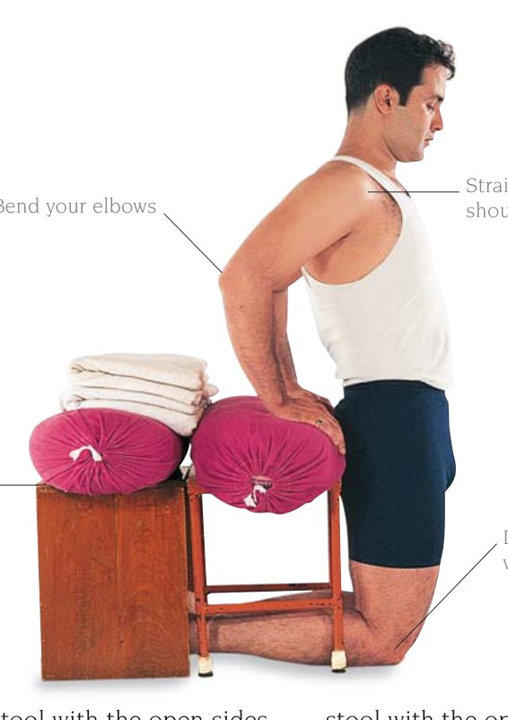 Ustrasana — cong khuỷu tay, phân bổ trọng lượng