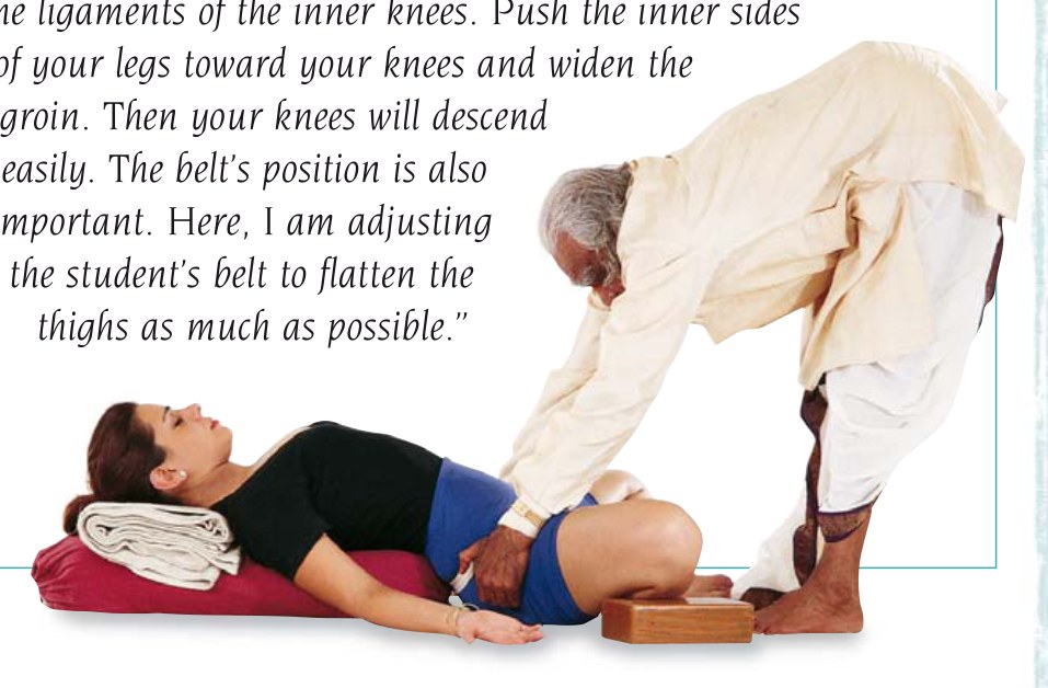 Supta Baddhakonasana — tư thế góc cố định nằm