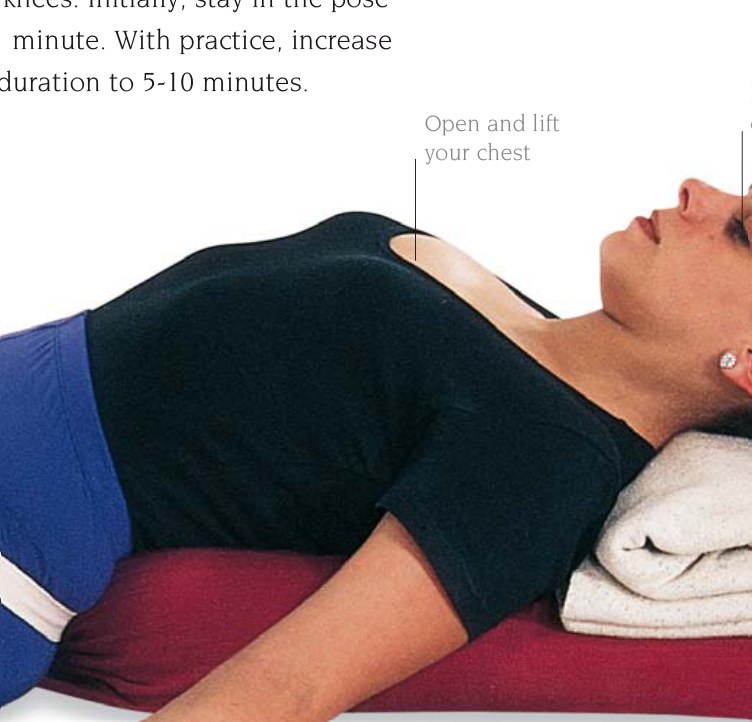 Supta Baddhakonasana — tư thế góc cố định nằm 4