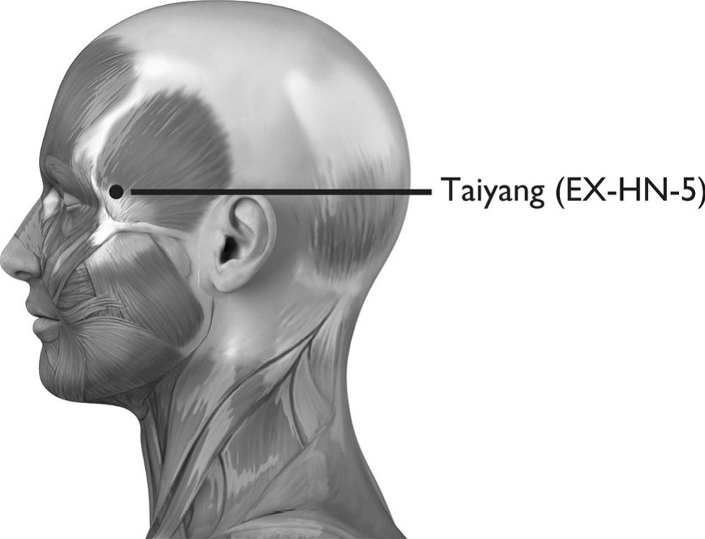 Huyệt Thái Dương (thái dương trái và phải)