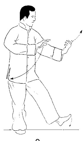 Thức 2 — Dã Mã Phân Tông, tư thế 3