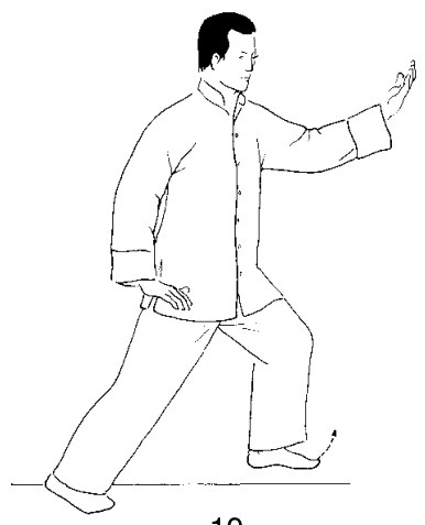 Thức 2 — Dã Mã Phân Tông, tư thế 3