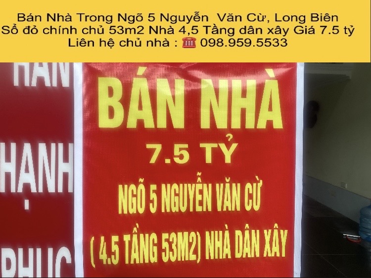 Nhà ngõ 5 Nguyễn Văn Cừ