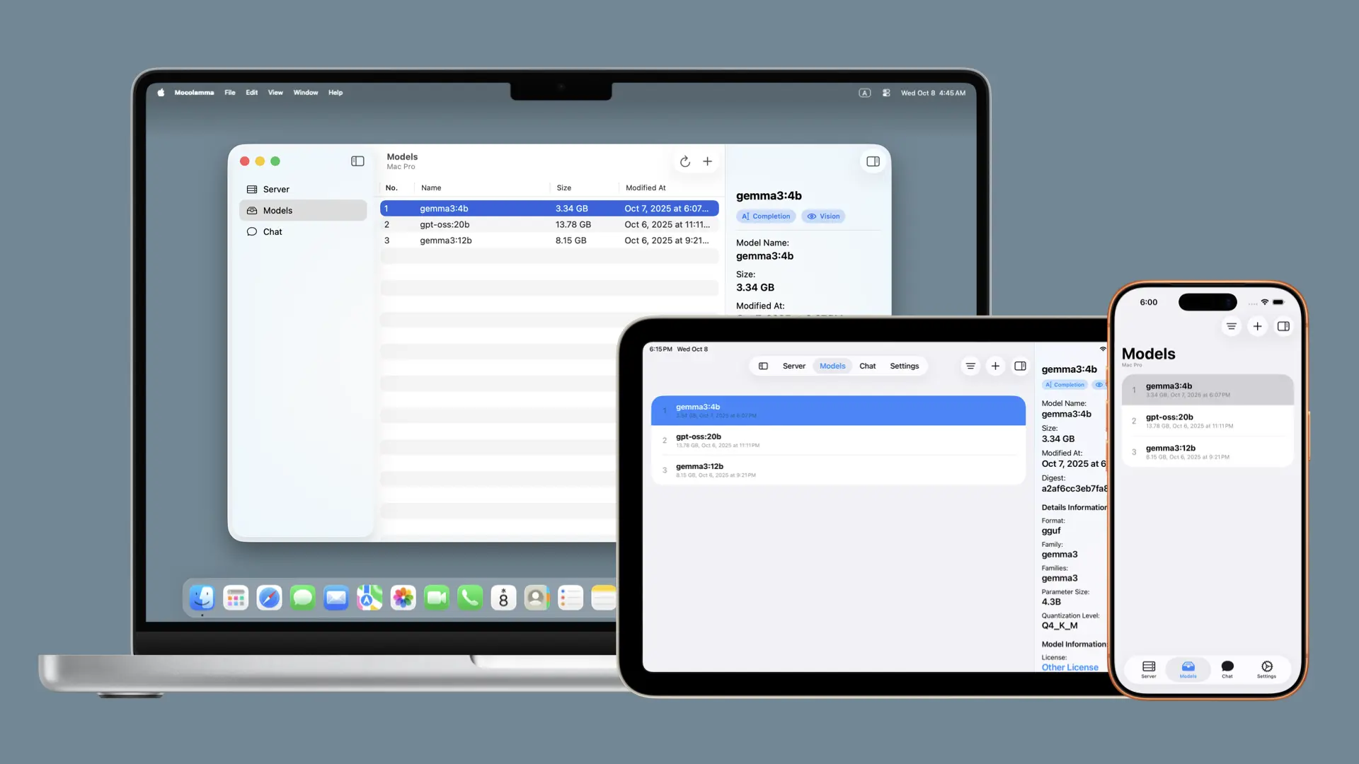 Model Tab