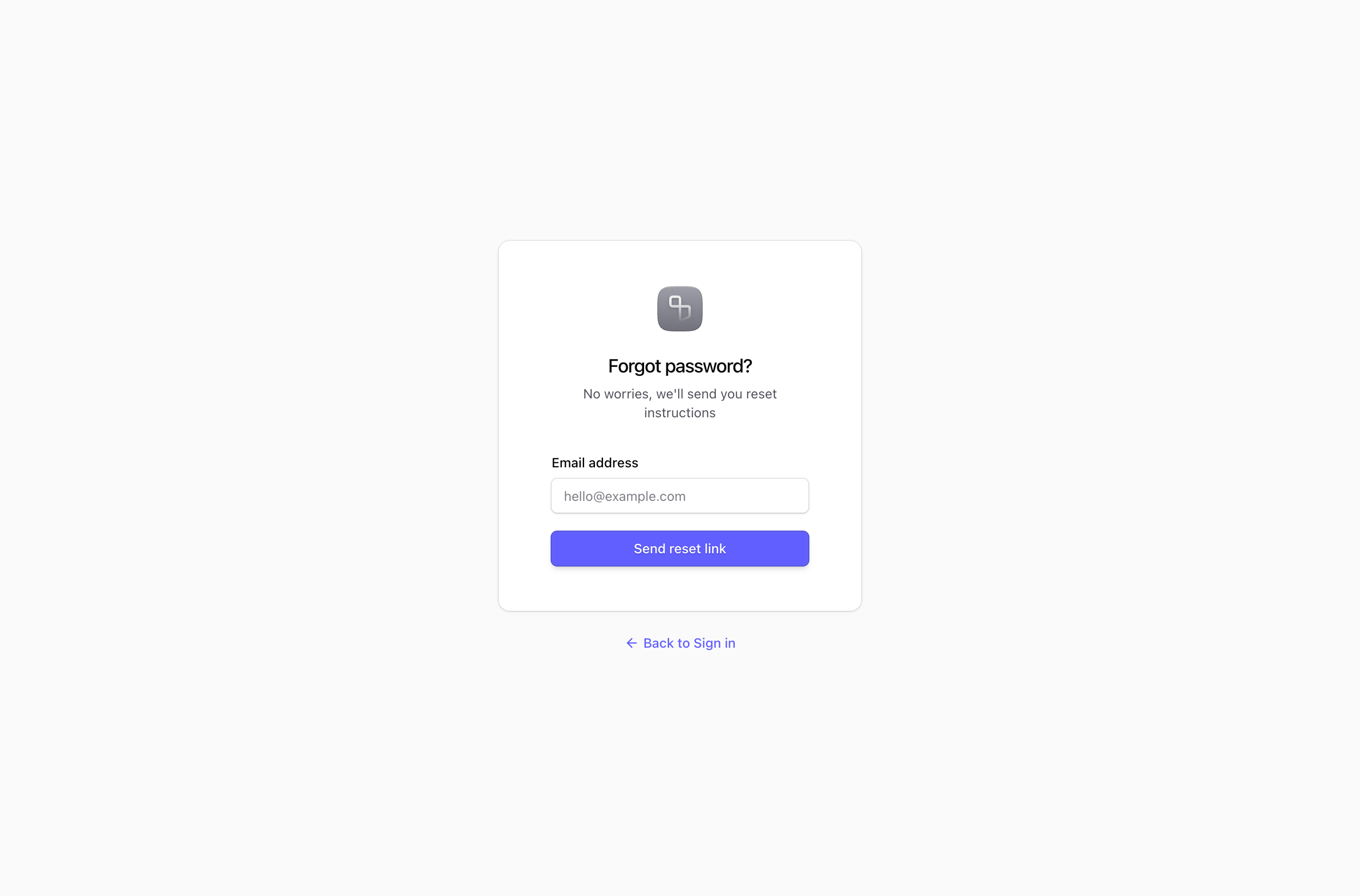 Shadcn Forgot Password Block Five | Shadcn UI Blocks