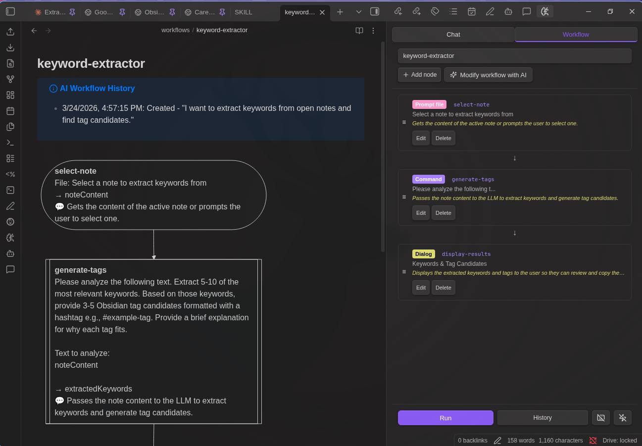 Visual Workflow Editor