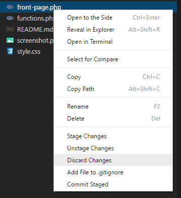 Context Menu